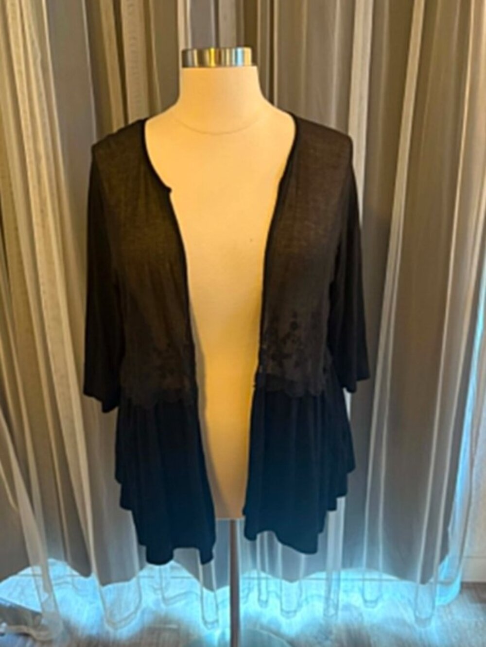 Maurices size 3 black cardigan